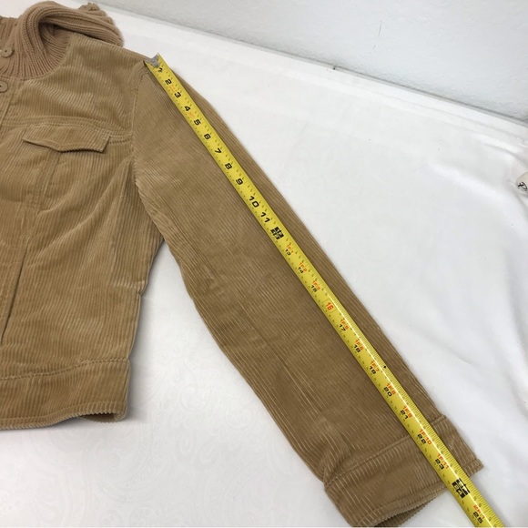 J. Crew | Tan Corduroy Bomber Jacket,  Sz Medium - Picture 7 of 12